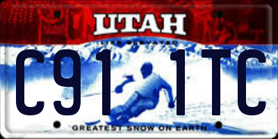 UT license plate C911TC