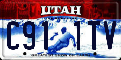 UT license plate C911TV