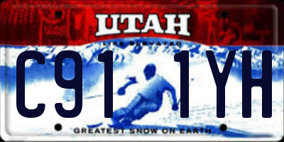 UT license plate C911YH