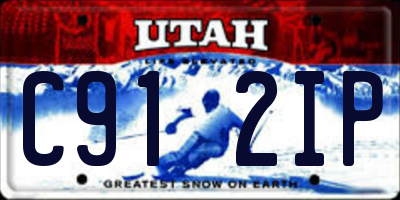UT license plate C912IP