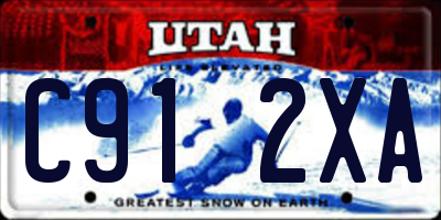 UT license plate C912XA
