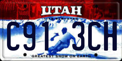 UT license plate C913CH