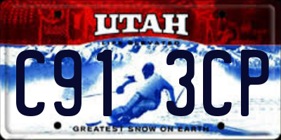 UT license plate C913CP