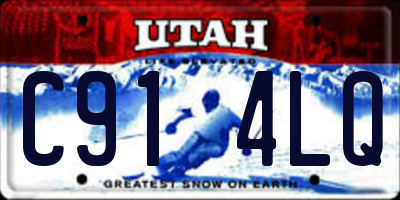 UT license plate C914LQ