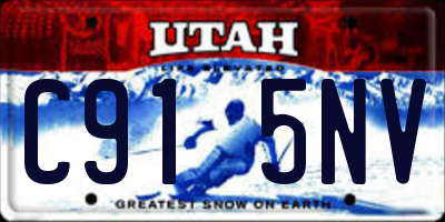 UT license plate C915NV