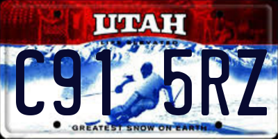 UT license plate C915RZ