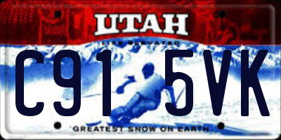 UT license plate C915VK