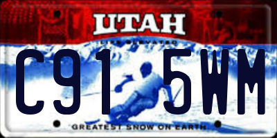 UT license plate C915WM