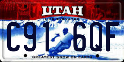 UT license plate C916QF