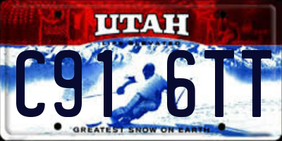 UT license plate C916TT