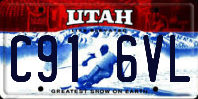 UT license plate C916VL