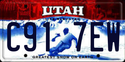 UT license plate C917EW