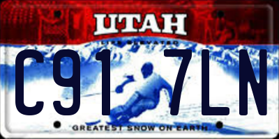 UT license plate C917LN