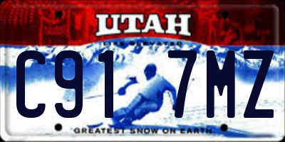 UT license plate C917MZ