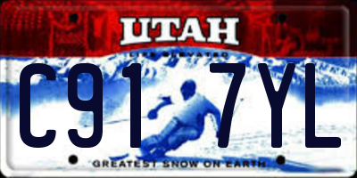UT license plate C917YL
