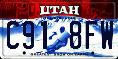 UT license plate C918FW