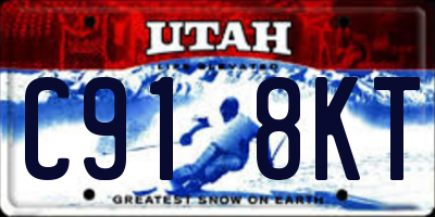 UT license plate C918KT
