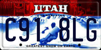 UT license plate C918LG