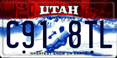 UT license plate C918TL