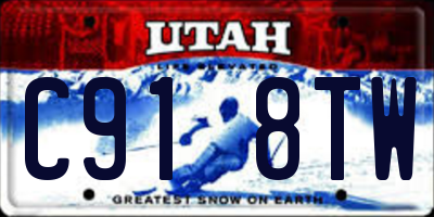 UT license plate C918TW