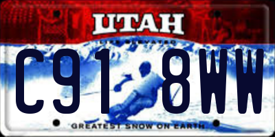 UT license plate C918WW