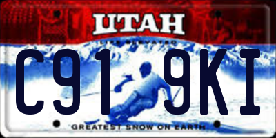 UT license plate C919KI