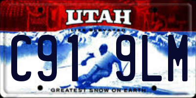 UT license plate C919LM