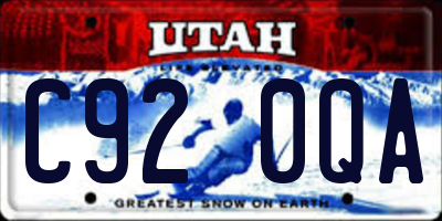 UT license plate C920QA
