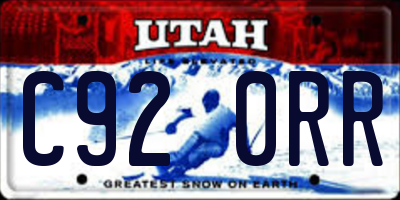 UT license plate C920RR