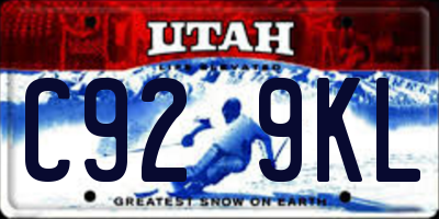 UT license plate C929KL