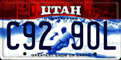 UT license plate C929OL