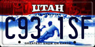 UT license plate C931SF