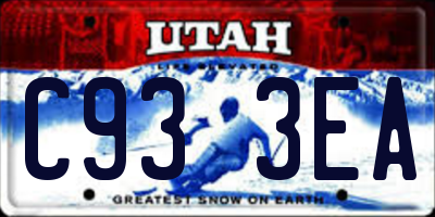 UT license plate C933EA