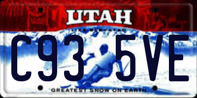 UT license plate C935VE
