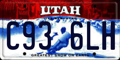 UT license plate C936LH