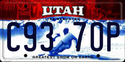 UT license plate C937OP