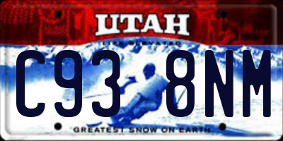 UT license plate C938NM
