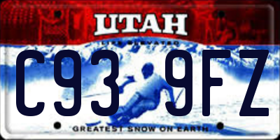 UT license plate C939FZ