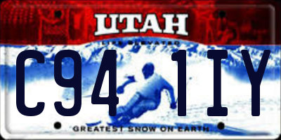 UT license plate C941IY