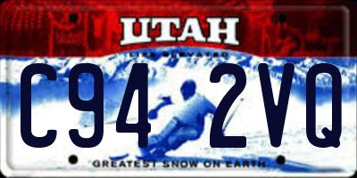 UT license plate C942VQ