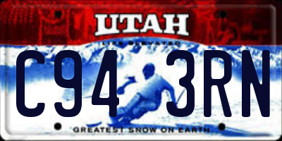 UT license plate C943RN