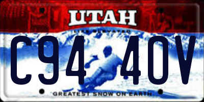 UT license plate C944OV