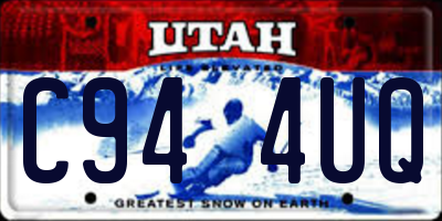 UT license plate C944UQ