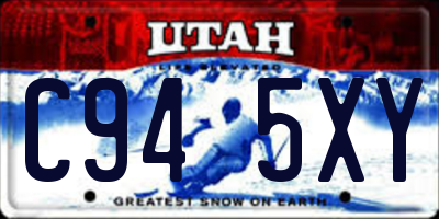 UT license plate C945XY