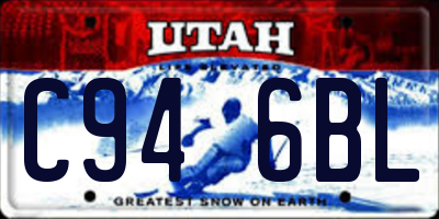 UT license plate C946BL