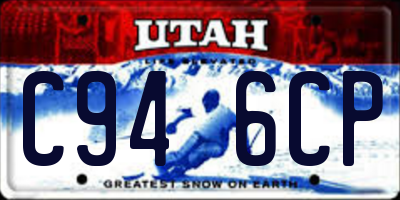 UT license plate C946CP