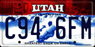 UT license plate C946FM