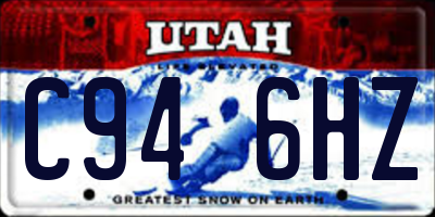 UT license plate C946HZ