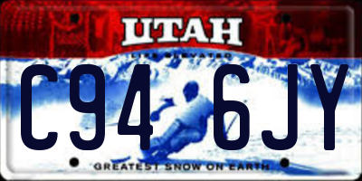 UT license plate C946JY