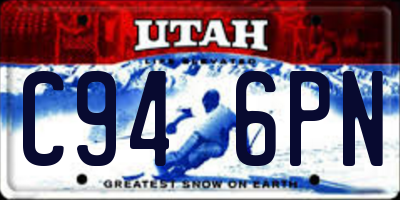 UT license plate C946PN